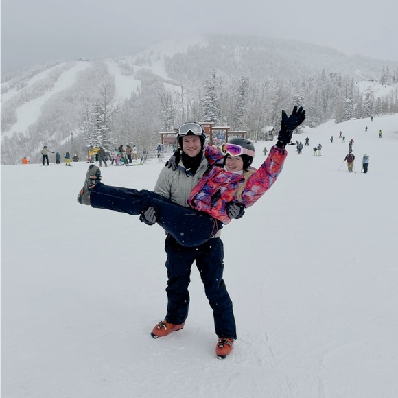 Bogner Fire + Ice ski puffer coat Ranja Jacket Pink Tie Dye - Picture 8 of 9